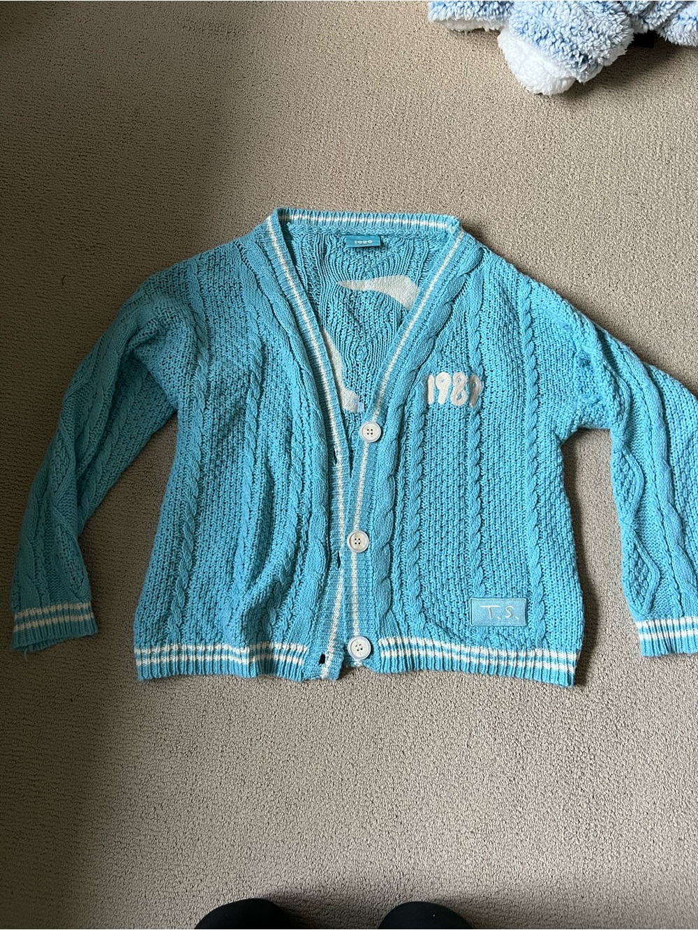 1989 Taylor Swift limited edition Blue Cable Knit Cardigan